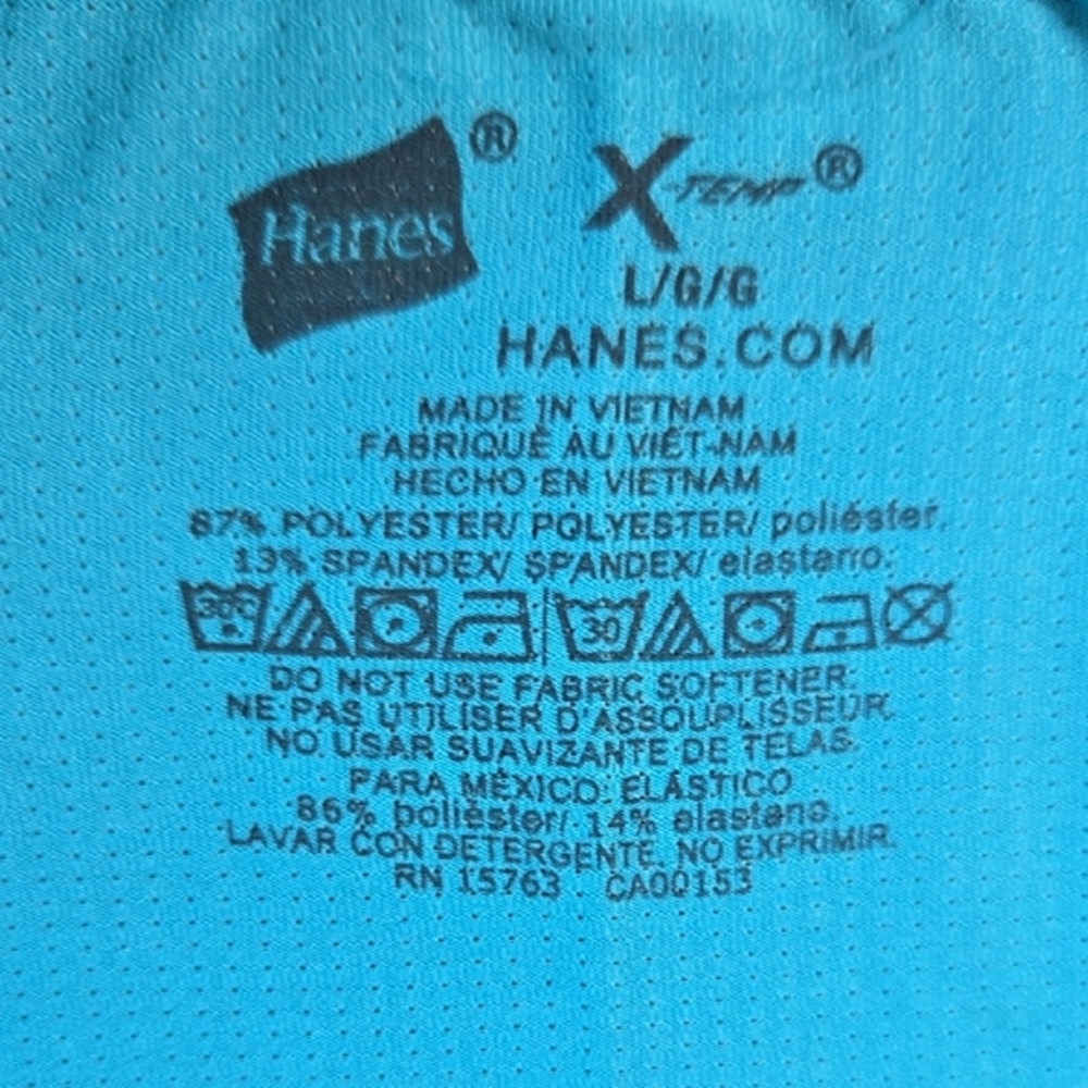 Hanes Blue Boxer Briefs with Elastic Waistband - Picture 3 of 5
